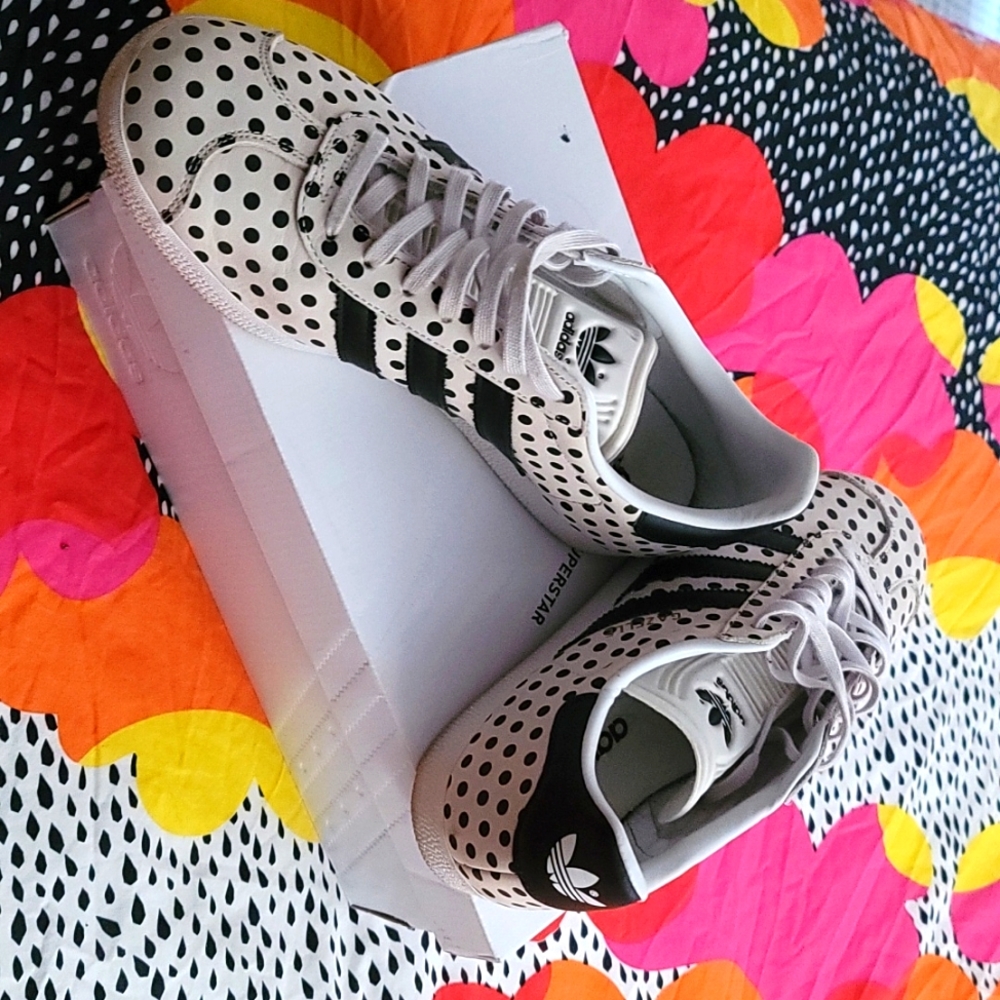 Polka dot Adidas Gazelles